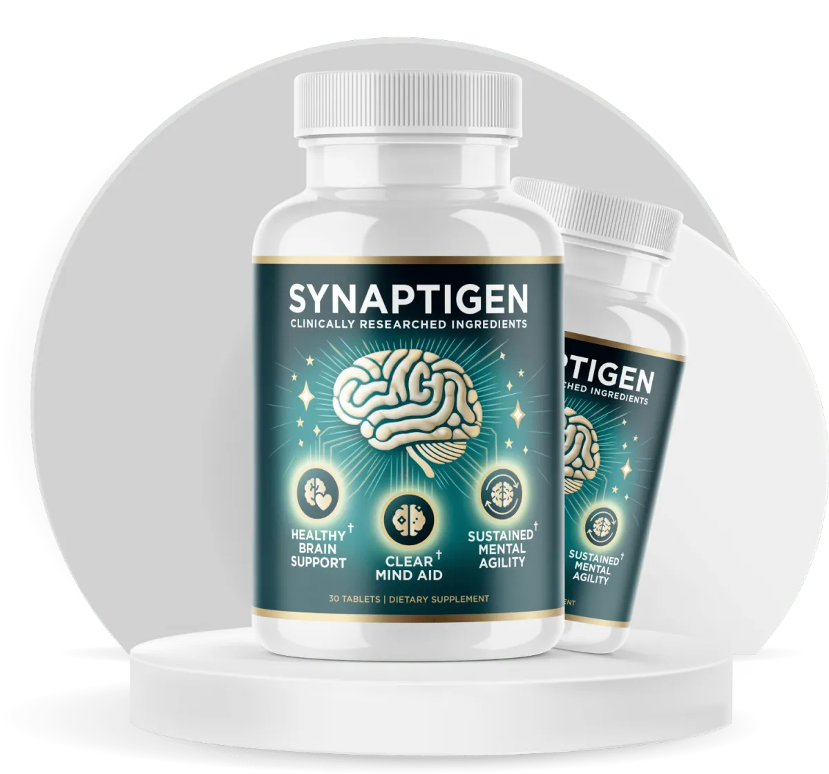Synaptigen Brain & Cognitive Support Supplement Made in USA